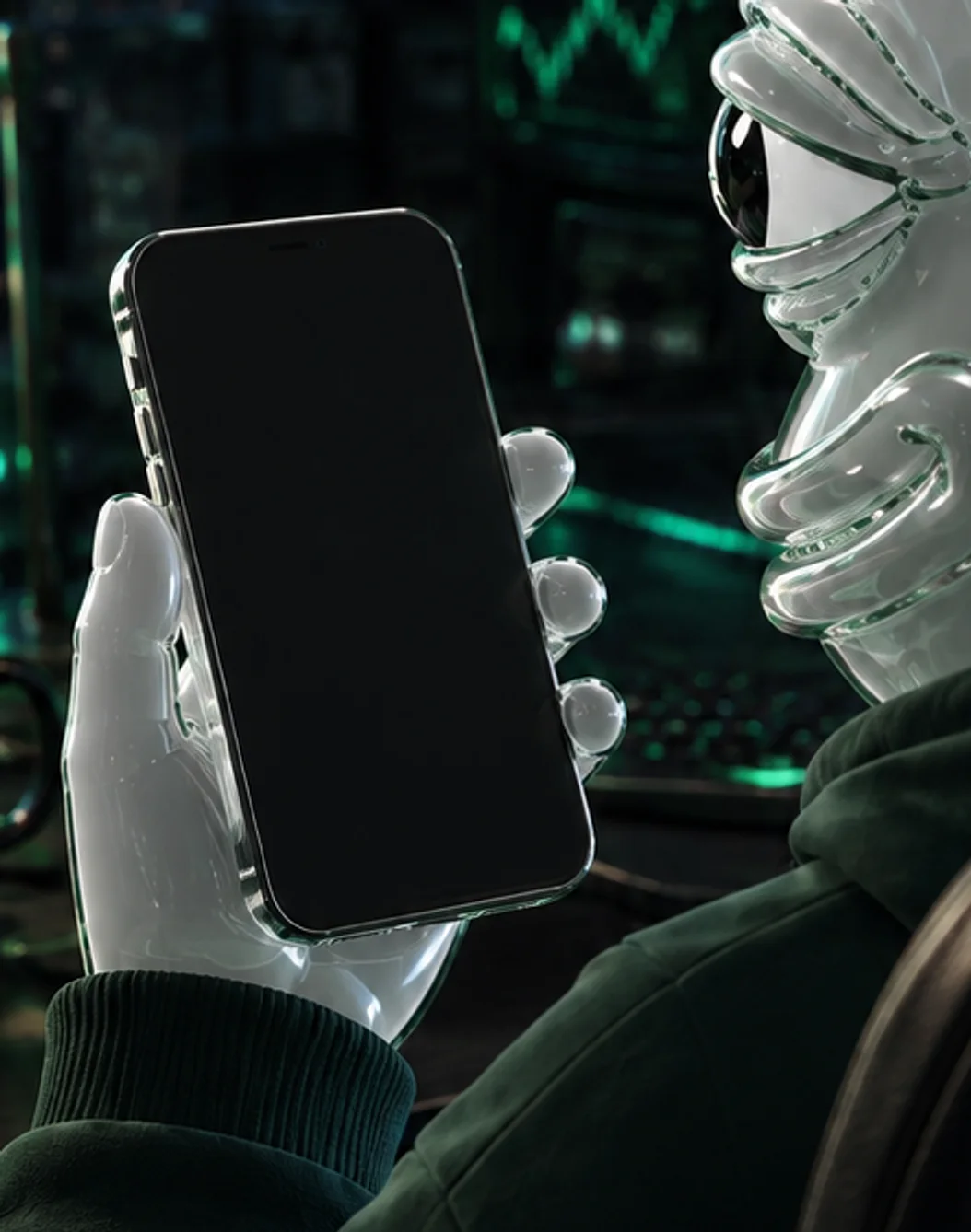 Pepons scrolling memes on his phone